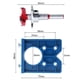thumbnail image 4 of Localizador de apertura de bisagra de 35 mm, plantilla de posicionamiento de bisagra para panel de puerta de cajón, herramienta de perforación e instalación de bisagras para carpintería, 4 of 5