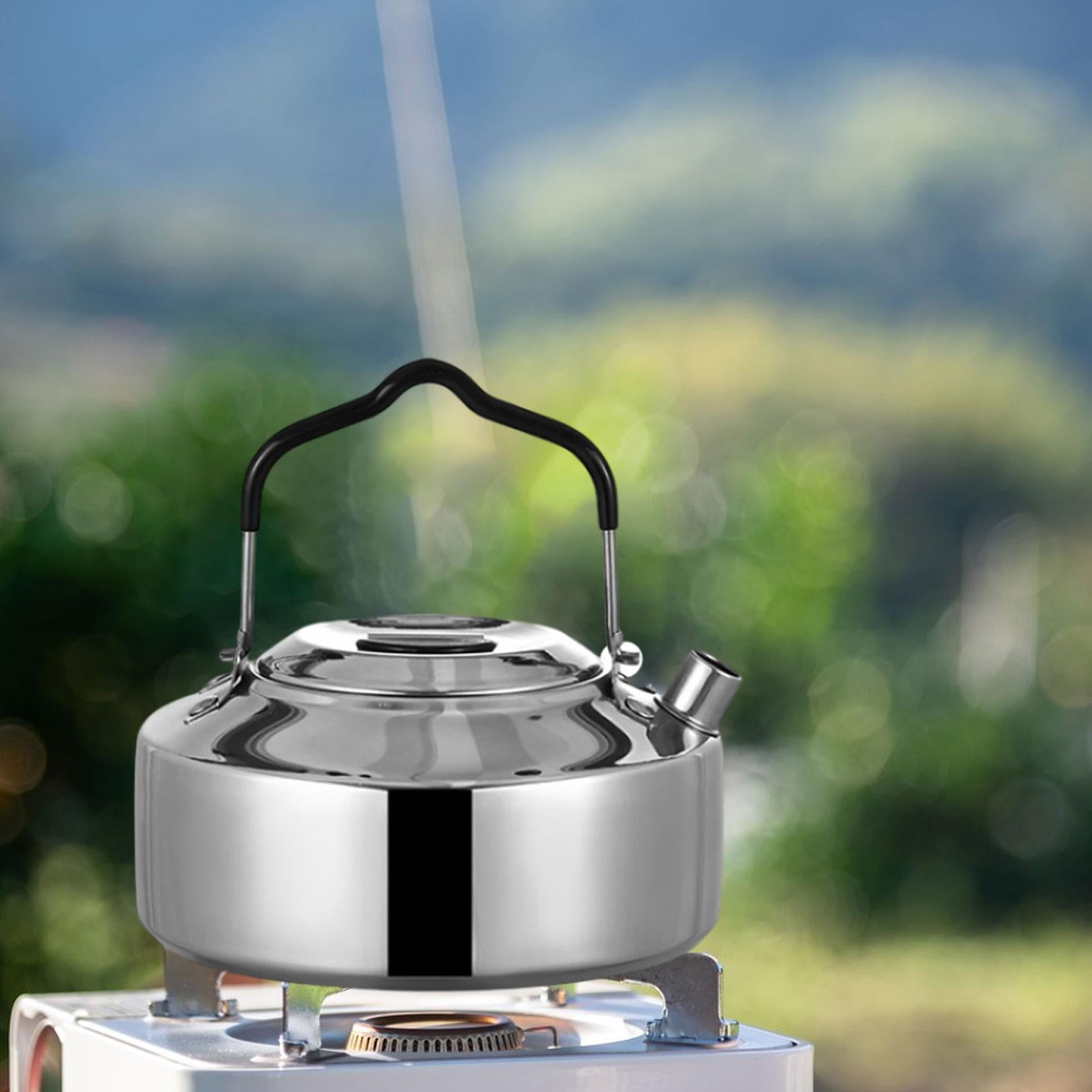 Camping Kettles for Boiling Water, Durable Outdoor Fast Heating Camping  Kettle with Power-Saving Design, Portable Outdoor Hiking Camping Picnic  Water