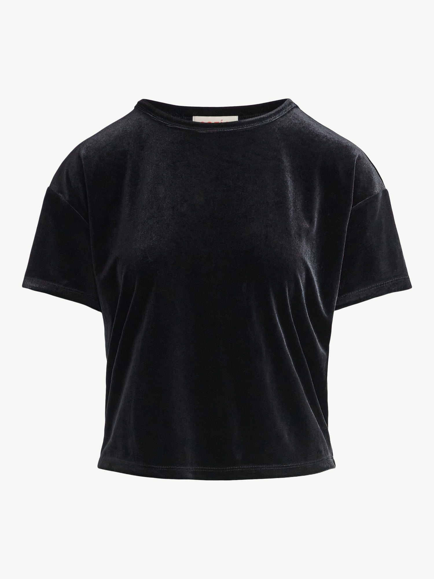 Sofia by Sofia Vergara Women's and Women's Plus Size Boyfriend Velvet Tee, Sizes XS-4X