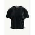 thumbnail image 4 of Sofia by Sofia Vergara Women's and Women's Plus Size Boyfriend Velvet Tee, Sizes XS-4X, 4 of 4