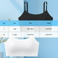 thumbnail image 4 of Women Bras with Support and Lift No Underwire Push Up Full Coverage Lightweight Solid Color Spaghetti Strap Padded Bralettes for Women Breathable Underwear Daily Bra White-05 XL, 4 of 10