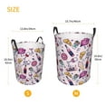 thumbnail image 5 of Kll Wine Waterproof Foldable Laundry Hamper Bucket With Handles For Storage Bin,Kids Room,Home Organizer (Medium), 5 of 8
