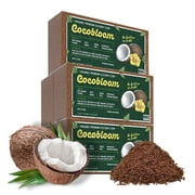 5 Coco Coir - Organic Coco Coir - Coco Bloom by GROWVIDA - Low EC & PH Levels - Growing Medium for Plants, Vegetable Gardens, Herbs and More - Indoor & Outdoor (COCO COIR - QTY  5 - (1.4 LB BRICK)