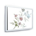 thumbnail image 3 of Designart 'Pink and Blue Wildflowers I' Traditional Framed Canvas Wall Art Print, 3 of 5