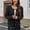Black, variant on Drovellove Women's Loose Fit Long Sleeve Cardigan Sweater | Casual Open Front Knit Coat for Winter