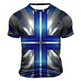 thumbnail image 1 of WAENQINLA T-Shirts Graphiques 3D pour Hommes Mode Croix Imprimée Décontractée Manches Courtes Tee Léger Col Rond Muscle Shirt, 1 of 4