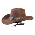 thumbnail image 1 of Chapeau de Cowboy Western Style Jazz Classique pour Usage Quotidien en Extérieur et Soleil, 1 of 6