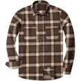 thumbnail image 1 of Chemise en Flanelle Décontractée pour Homme à Carreaux à Boutons, 1 of 7