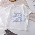 thumbnail image 3 of Camiseta infantil Cinnamoroll con combinación de letras y nombres, Sanrio Kawaii, ropa informal de dibujos animados, camisetas para niños y niñas, 3 of 5