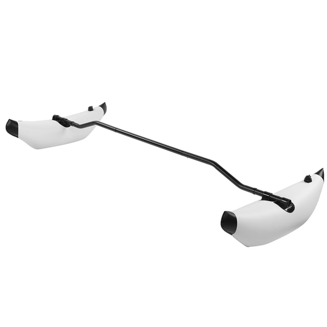 Estabilizador de kayak inflable Kit de estabilizador de canoa de PVC Accesorio de bote de equilibrio flotante Blanco