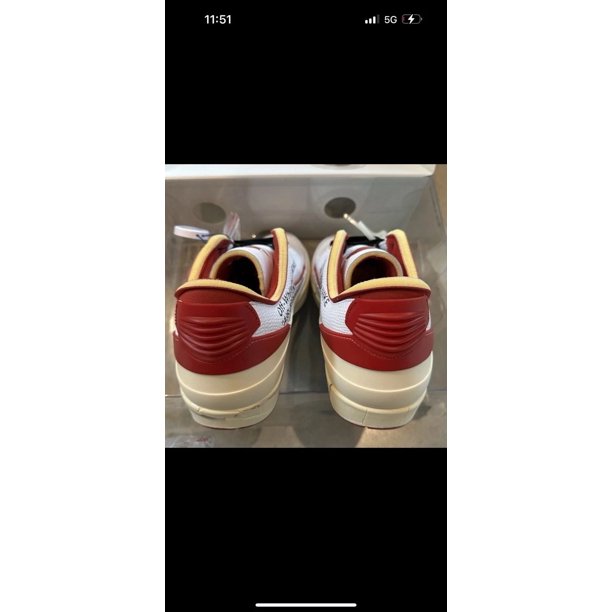Size 13 - Jo r-dan 2 Retro Low SP Off-White Varsity Red 2021