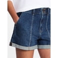 thumbnail image 4 of Time and Tru Women's High Rise Utility Shorts, 3.5" Inseam, Sizes 0-22, 4 of 5