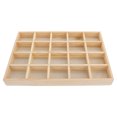 thumbnail image 2 of Shisuyan Jewelry Display Container Light Brown Plastic 1Pack 13.8X9.4X1.4In, 2 of 8