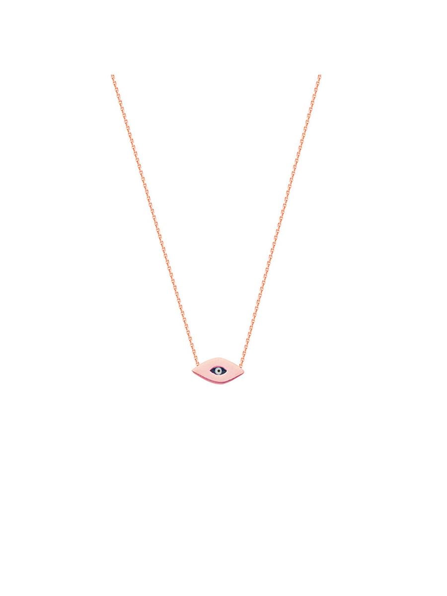 evil eye pendant rose gold