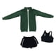 thumbnail image 3 of Moda 1/6 Escala Ropa de Muñecas Femeninas, Figuras de Mujeres Ropa de Muñecas Figura Femenina Ropa para Figuras de Acción Femeninas de 12 Pulgadas Acc Verde Hugo Traje de muñeca femenina, 3 of 7