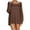 Coffee, variant on Women's Sweater Ribbed Knitted Off Shoulder Long Sleeve Tunic Solid Elegant Fall Winter Clothes