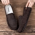 thumbnail image 6 of Spring Summer Men's Casual Loafers Slip On Leather Shoes Breathable Driving Shoes Moccasins Classic Penny Loafer Flats Boat Shoes, 6 of 9
