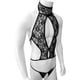 thumbnail image 3 of See Through Men Lace Bikini Lingerie Set Sleeveless Sissy Bra Tops with Crotchless G-string Thong Underwear Gay Sexy Panties, 3 of 5