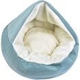 thumbnail image 4 of Cama para Gatos Cómoda Cama Redonda para Perros Cama Suave para Mascotas 48 * 20, Cian, 4 of 5