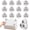 White, variant on Set of 12 Self Adhesive Mini Caster Wheels for Small Appliances,Sticky Pulley Swivel Ball Casters for Kitchen Appliances,360?Rotation Swivel Rollers for Storage Bins Trash Can