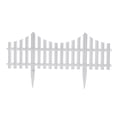 thumbnail image 3 of Unique 6Pack White Plastic Garden Border Fence Large Picket Fence 24inx13in Decorative Landscape Path Panels for Outdoor Landscape Pathways Edging, 3 of 11