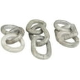 thumbnail image 5 of 9", 9", 13"W Gray Marble Handmade Geometric 3 Link Chain Sculpture with Various Shapes, by DecMode (3 Count), 5 of 7