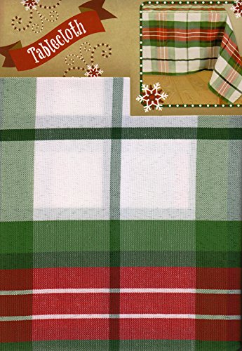 Plaid tablecloth rectangle Christmas