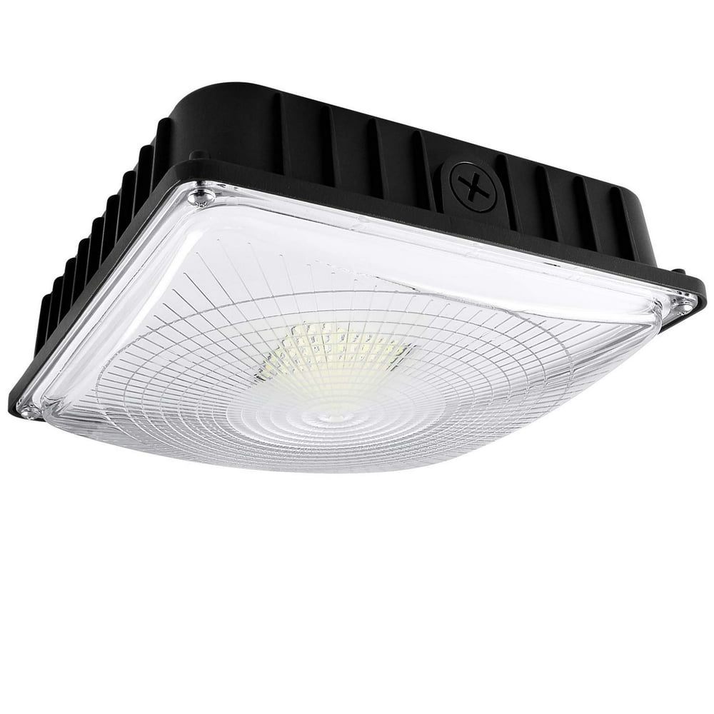 Luxrite 45W LED Canopy Light Fixture, 5180 Lumens, 5000K Bright White
