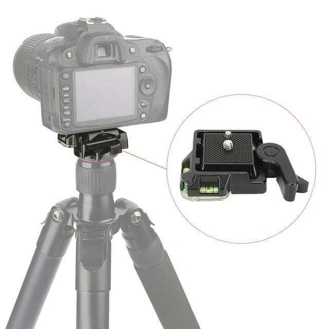 Quick Release Plate Clamp Adapter, Reliable Aluminum Alloy High Strength Quick Release Plate For Camera Tripod Monopod Ballhead