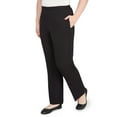 thumbnail image 3 of Alfred Dunner Womens Petite Textured Pull On Elastic Short Length Pant, 3 of 4