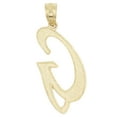 thumbnail image 5 of Golden Fire Solid 14K Gold Cursive G Initial Pendant - Personalized Jewelry gifts for Women, 5 of 6