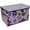 Purple, variant on Bacati - Botanical Purple Cotton Percale Fabric covered Storage, Toy Chest, 24.5 L x 15 W x 14 H inches