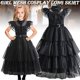 thumbnail image 3 of Disfraz de la familia Addams del miércoles para niñas, vestido de Halloween, fiesta de cumpleaños, 3 of 4