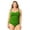 Green, variant on Plus - Twist Front Bandeaukini Swim Top