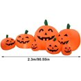 thumbnail image 2 of Halloween Decorations Inflatable Pumpkin Model with LED Light Inside, Anti Leak Pumpkin Model for Indoor and Outdoor Halloween Inflatable Model for Bar, Haunted House Decoration - 2.3 M, 2 of 7