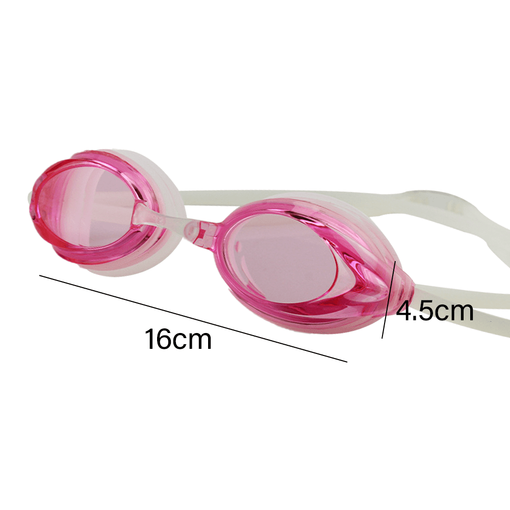 Swedish Swim Premium Goggles- Antifog NEW! Latex Strap Color- Pink 