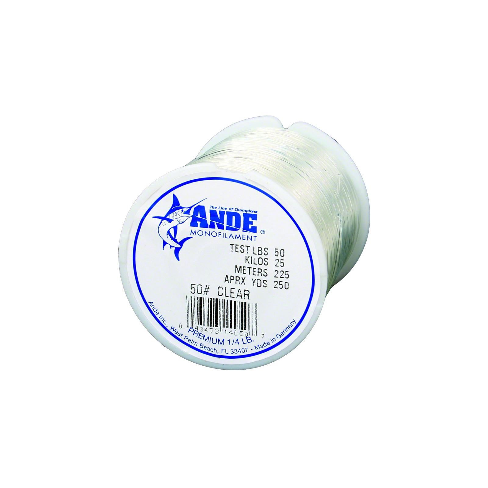 Ande Premium Mono 25lb Clear 1/4lb spool FREE SHIPPING WITHIN US 