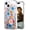 Black Floral Bouquets, variant on Compatible with iPhone 14 Plus Case for Women Girls Clear Design Cute, Protector Girly Transparent Eiffel Tower Paris Cityscape Clouds Buildings Skyline City Tour