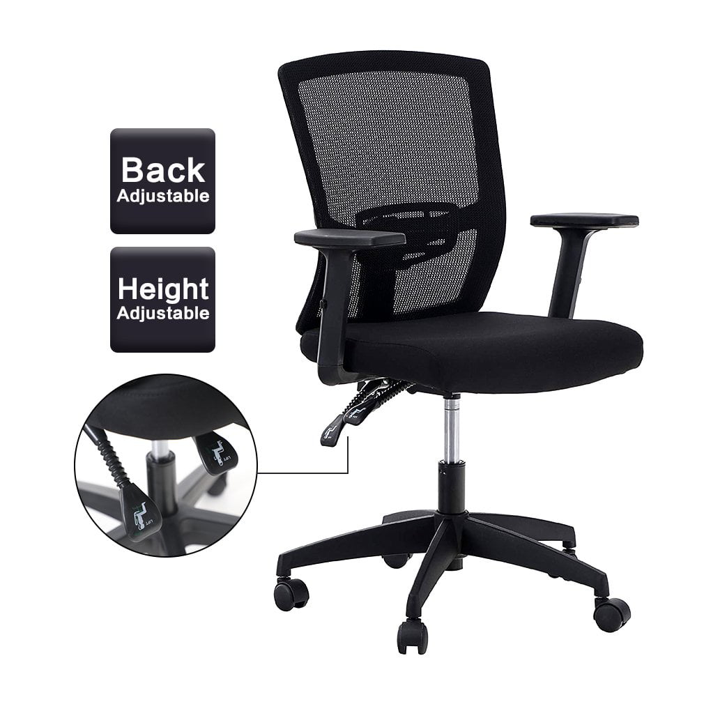 Ergonomic Mesh Office Chair Adjustable Executive  360°Swivel Computer Desk Chair 