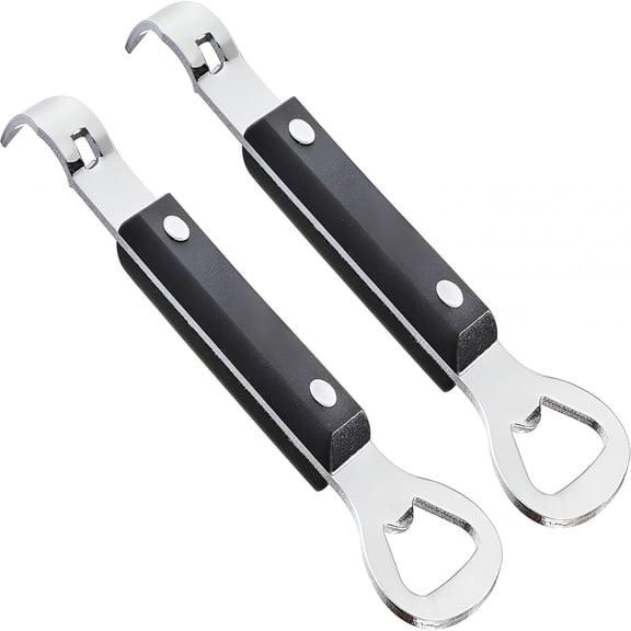 EXLEAF 2Pcs Bottle Opener,Stainless Steel Manual Can Punch Bottle Cap Beer Bottle Openers,Dishwasher Safe