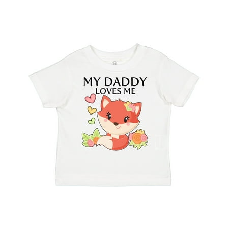 

Inktastic My Daddy Loves Me- Little Fox Gift Toddler Boy or Toddler Girl T-Shirt