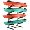 thumbnail image 4 of RAD Sportz Kayak Storage Rack - 4-Level Freestanding Adjustable Stand with Padded Arms and 400lb Capacity for Canoes, SUP, or Paddleboards - Black, 4 of 19