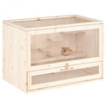 thumbnail image 5 of Fir Wood Hamster Cage with Flip Roof Multi Ladder Activity Areas for Guinea Pigs Hedgehogs Natural Small Animal Habitat, 5 of 10