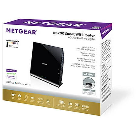 Netgear R6200 802.11ac Dual Band Gigabit WiFi Router - Walmart.com