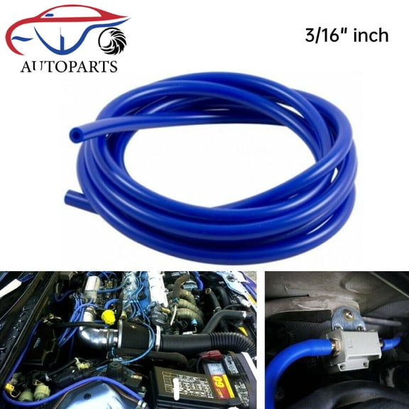 YIUIY 10 Feet Blue ID:3/16"(5mm) Fuel Air Silicone Vacuum Hose Line Tube Pipe