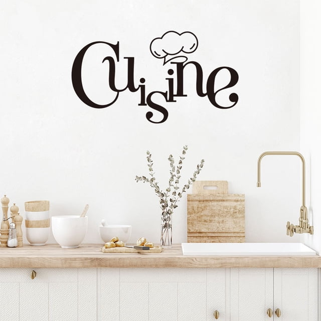 Adhesivos de pared Cuisine Kitchen Chef, PVC, 24 x 60 cm, removibles