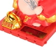 thumbnail image 2 of Suodoka Solar Buddha Figurine Maitreya Auto Hand Shaking Powered Durable ABS Statue for Home Car Office Decor Red 3.0 inches / 7.6 cm Energy Saving Dashboard Ornament, 2 of 9