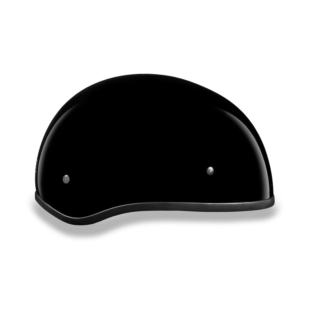 D.O.T Daytona Helmets Daytona Skull Cap W/O Visor Hi-Gloss Black 