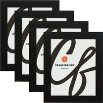 Craig Frames 24x36 Picture Frame - Black Style 76808-704 1.25 Inch MDF Moulding - Wall Display Frame for Art, Posters, or Photos