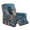 Blue - Cat Flower, variant on HELLHERO Cartoon Cat Print Recliner Chair Covers Lazyboy Cover for Recliner Chair with Foot Rest Single-Seater Couch Cover for Reclining Sofa